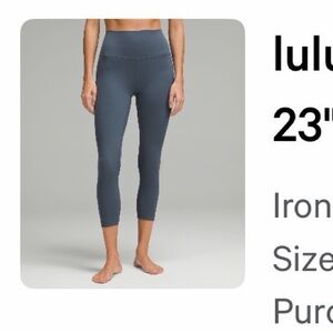 **Like new condition Lululemon athletica Blue Leggings